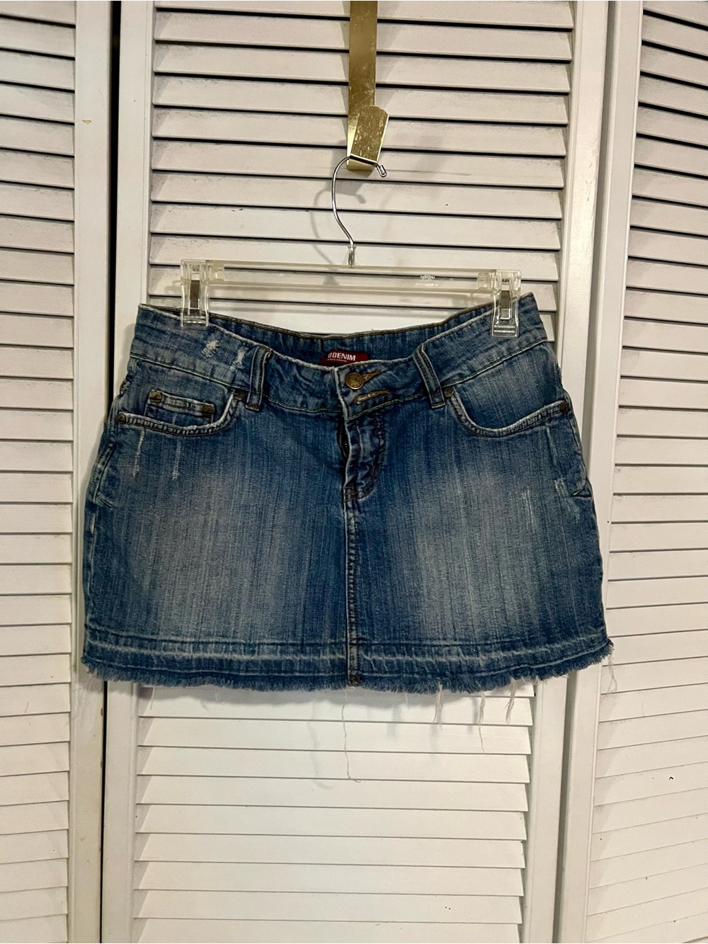 Blue Denim Mini Skirt by No Boundaries
